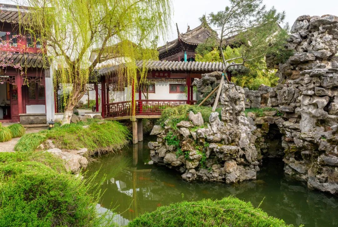 常熟银湖园林古典别墅,常熟四大私家园林