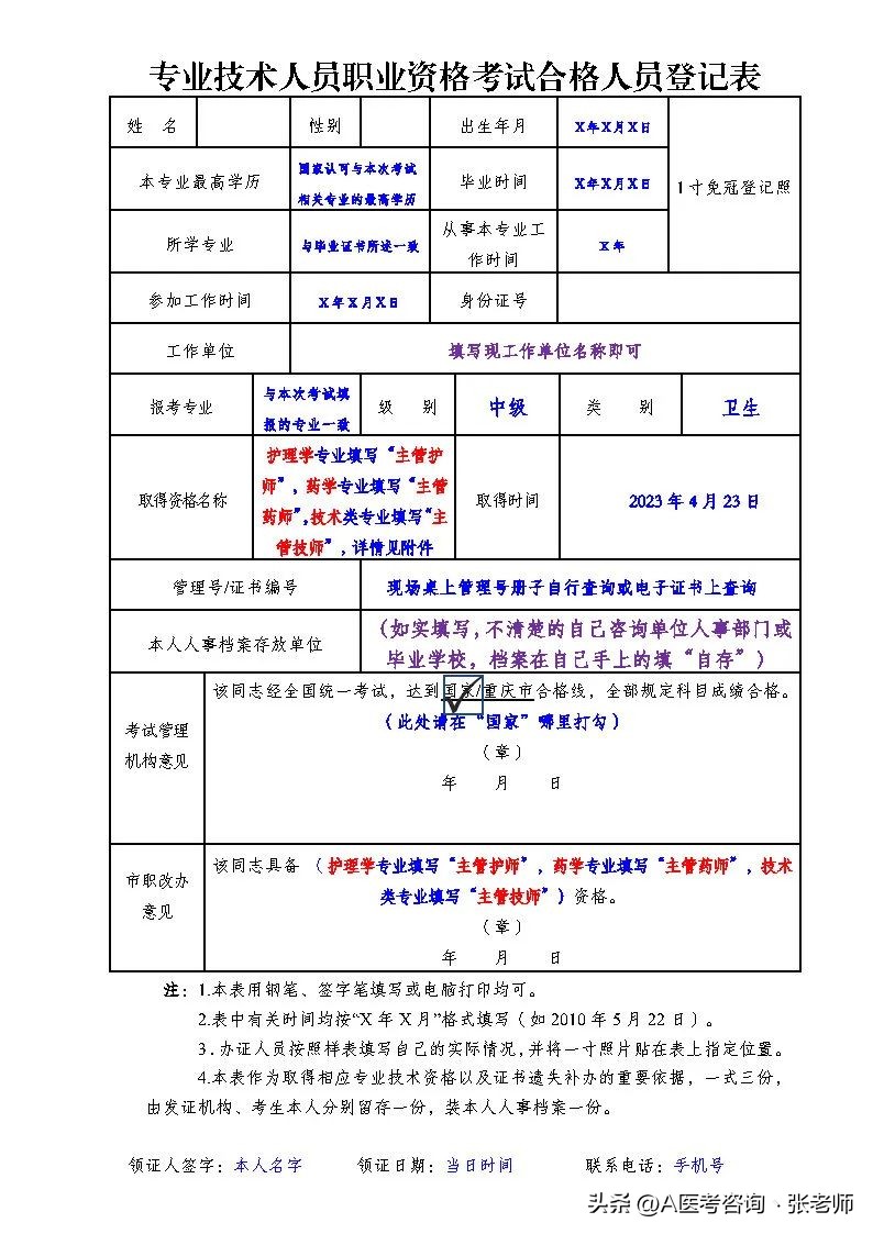 资格考试合格人员登记表有什么用,领证的时候需要拿体检报告吗
