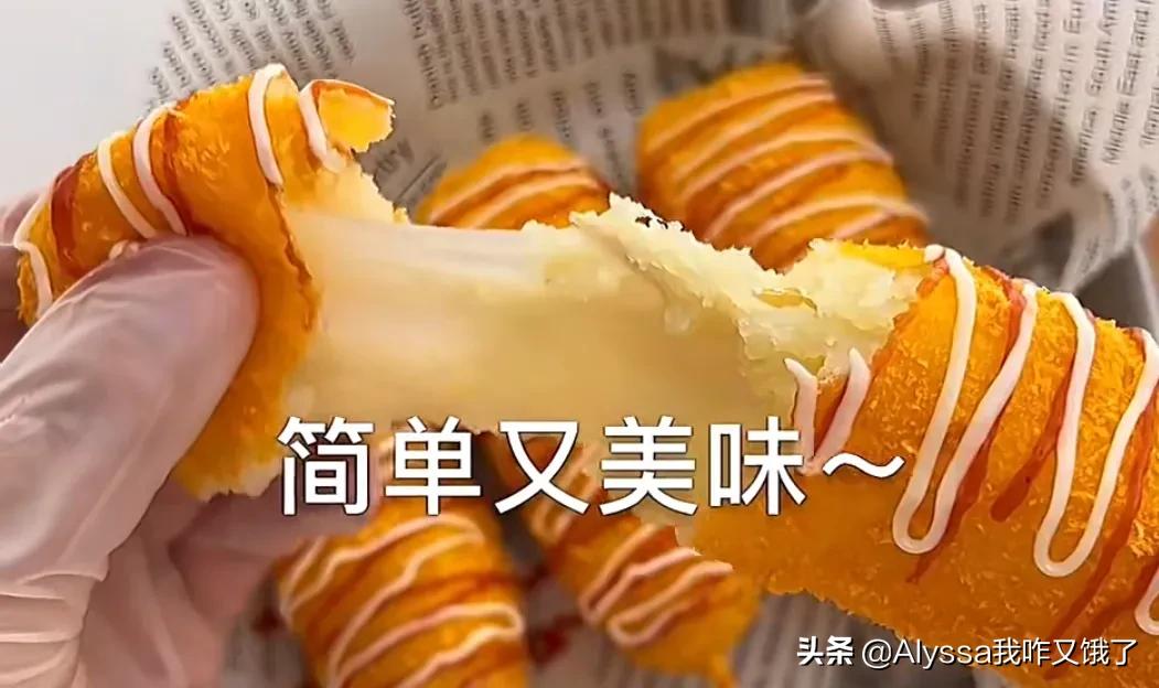 土豆泥热狗,土豆泥热狗棒不放面包糠