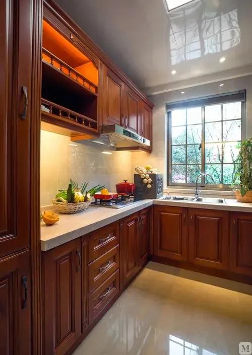 厨房橱柜燃气灶开口尺寸,开放式厨房橱柜标准尺寸