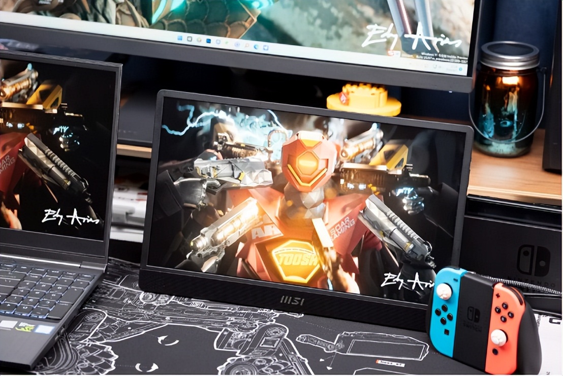 笔记本组双屏，NS打游戏，微星PROMP161便携显示器使用心得