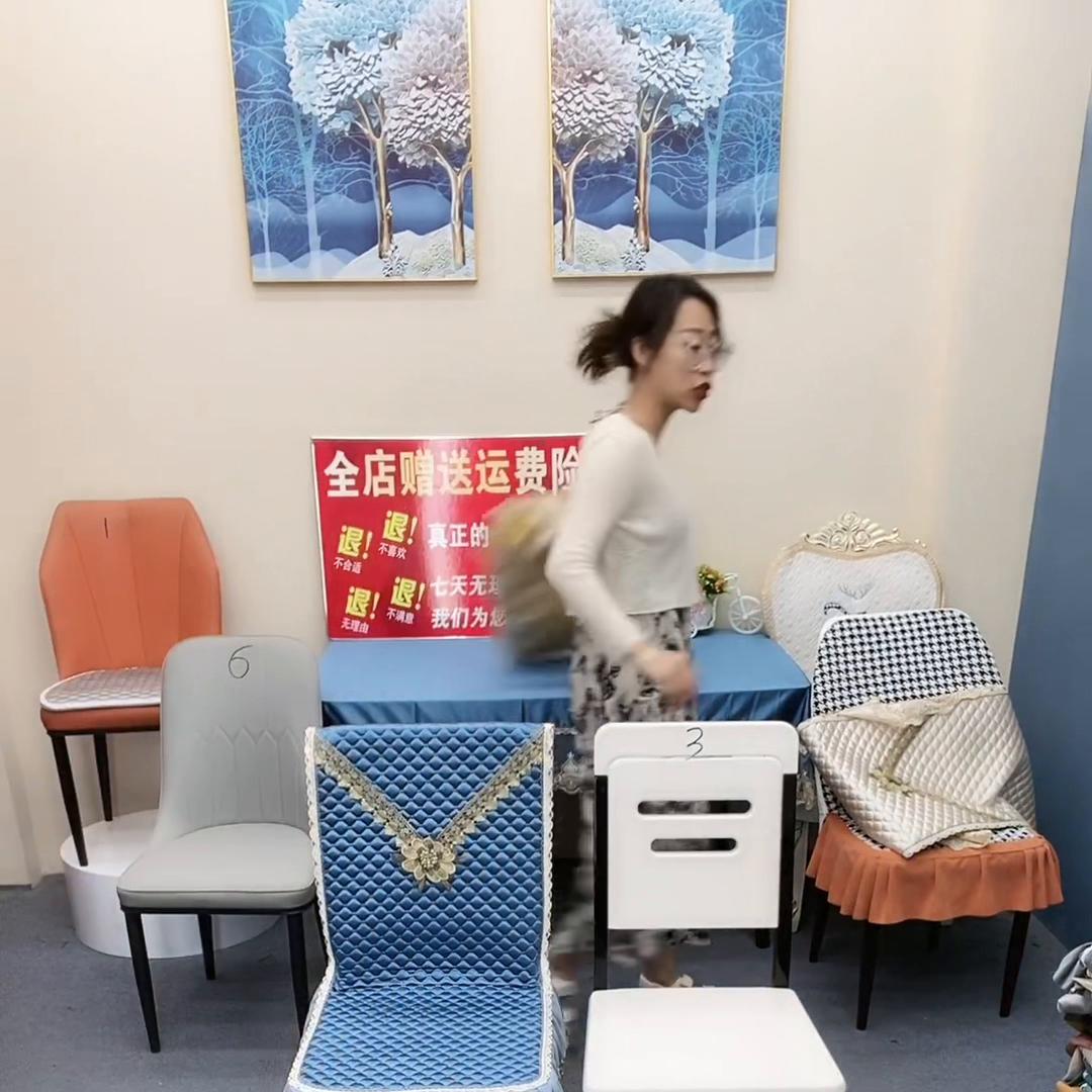 蕾丝餐椅垫四季通用椅套,四季通用餐椅套椅垫套装