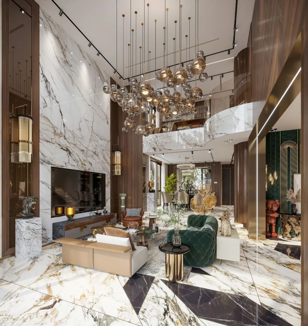 大理石打造的极致轻奢尽显高级 (顶级奢华欧式石材风格)