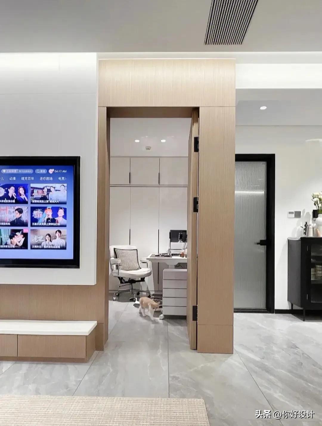 隐形门电视背景墙多少钱,4米电视背景墙带隐形门