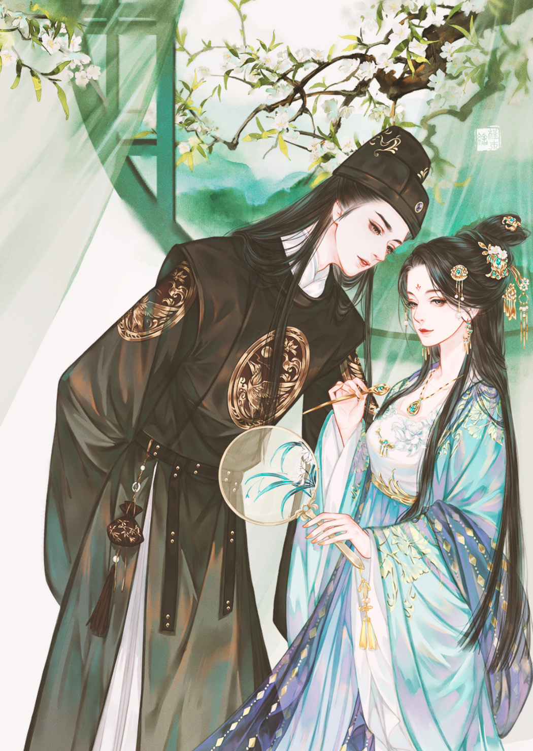 好甜呐,这位插画大大也太会了吧!缺情头的快来收藏啦