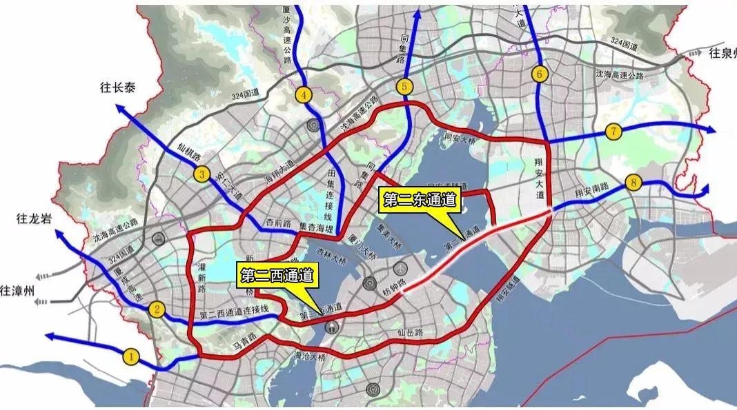 厦门第二东通道翔安,厦门第三东通道在翔安哪里