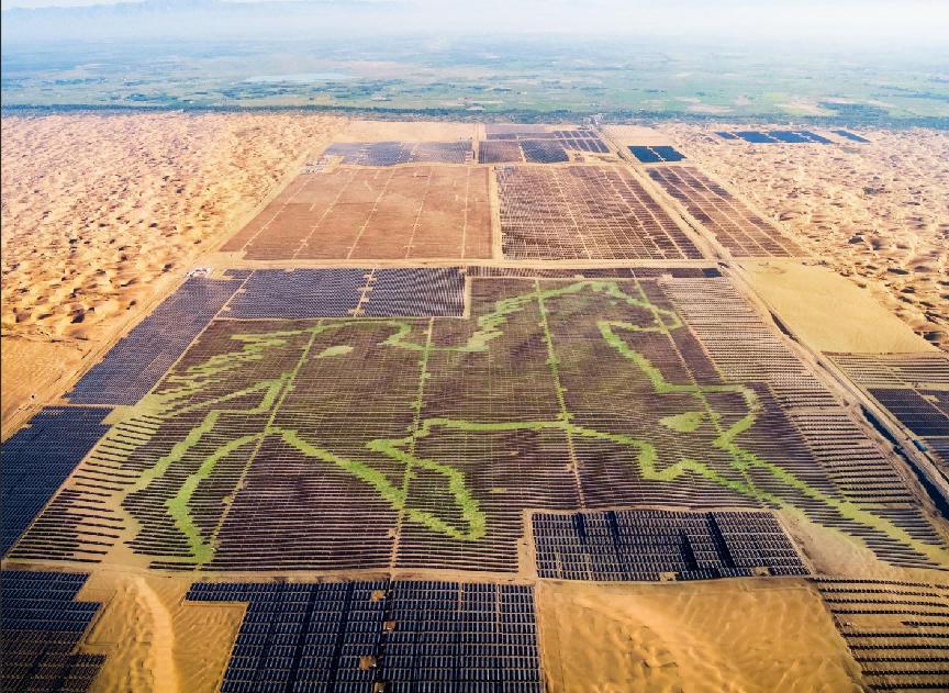 中国光伏发电有多牛,中国在沙漠建全球最大光伏