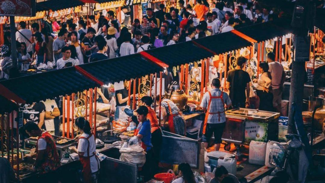 西安大唐不夜城网红风景,大唐不夜城网红景区