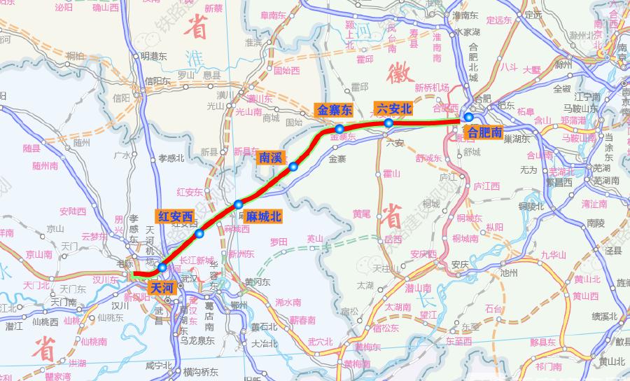沪苏湖高铁规划车次,连通鄂豫皖高铁路线图