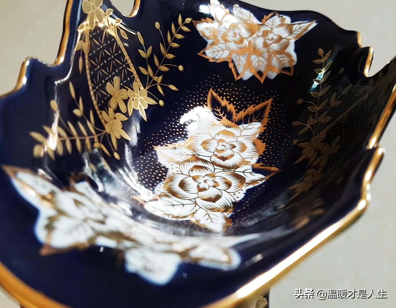 捷克瓷盘,捷克玻璃水果盆