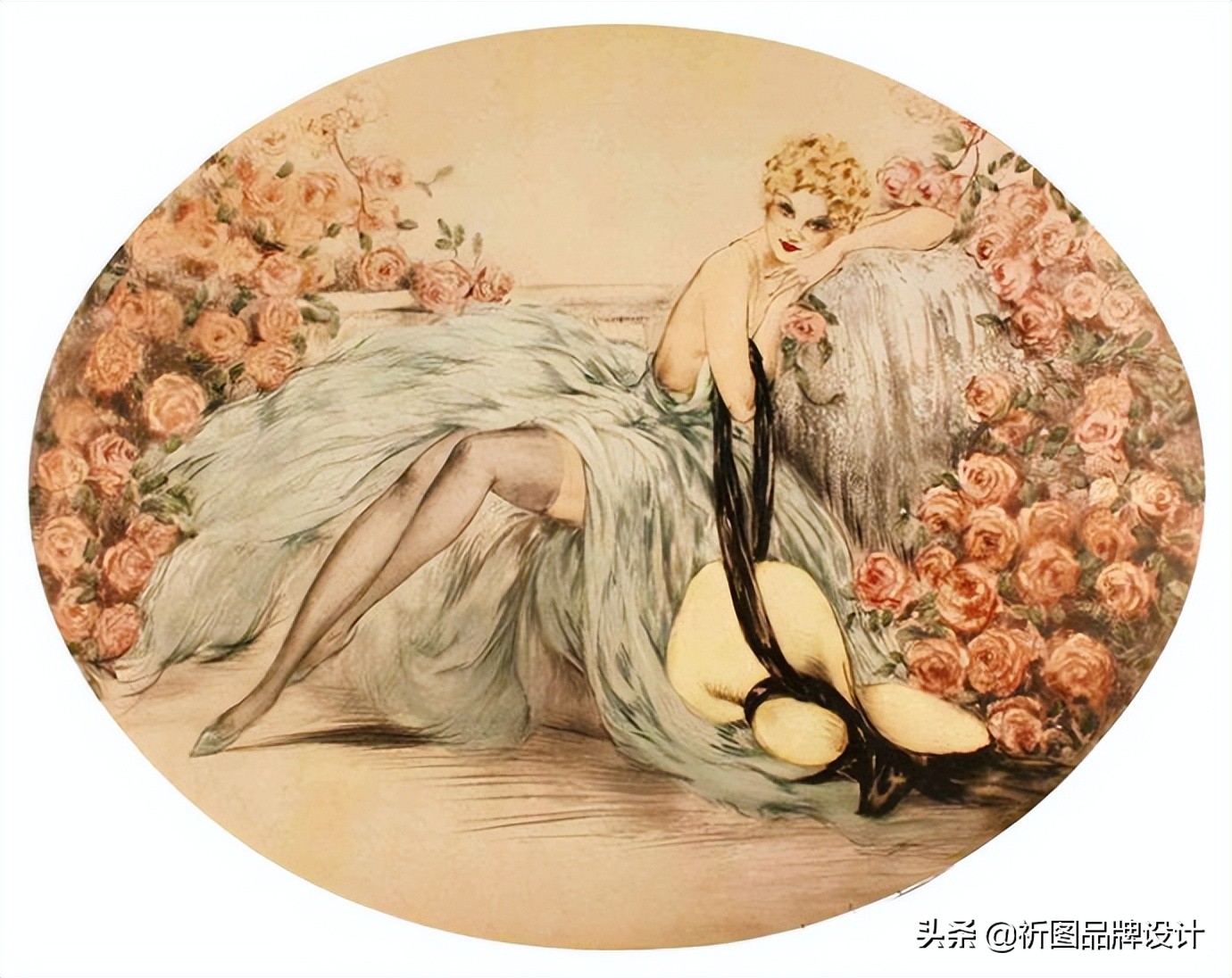 因为路边金发女郎而改变一生的油画家，他的人体油画定格18岁妻子