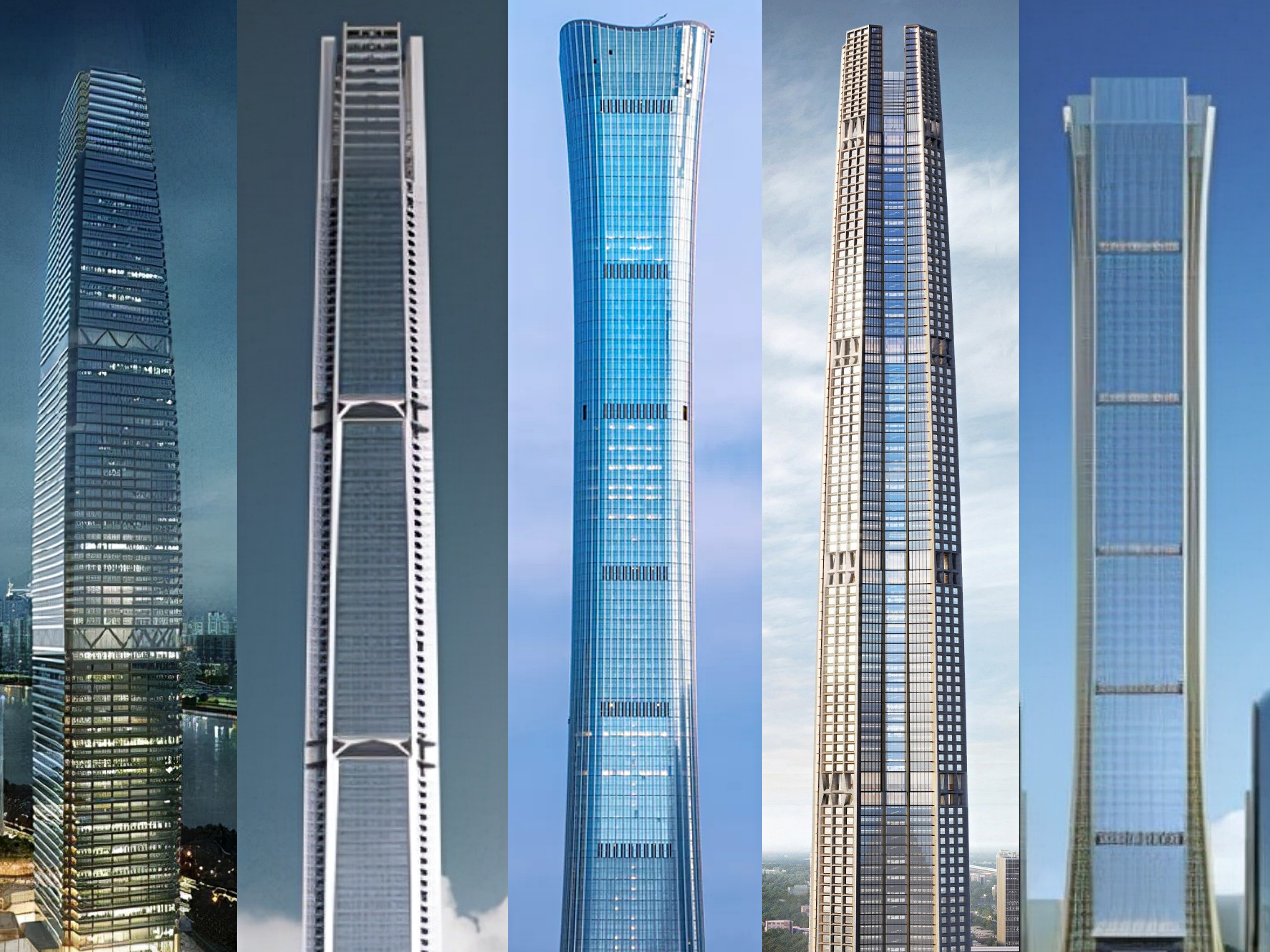 中国十大地标性建筑高度排名,中国十大地标大楼