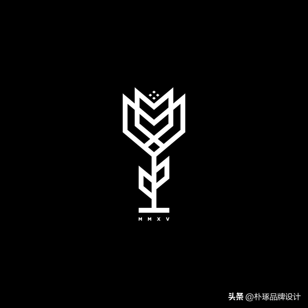 几何抽象标志logo设计,标志的构成元素logo