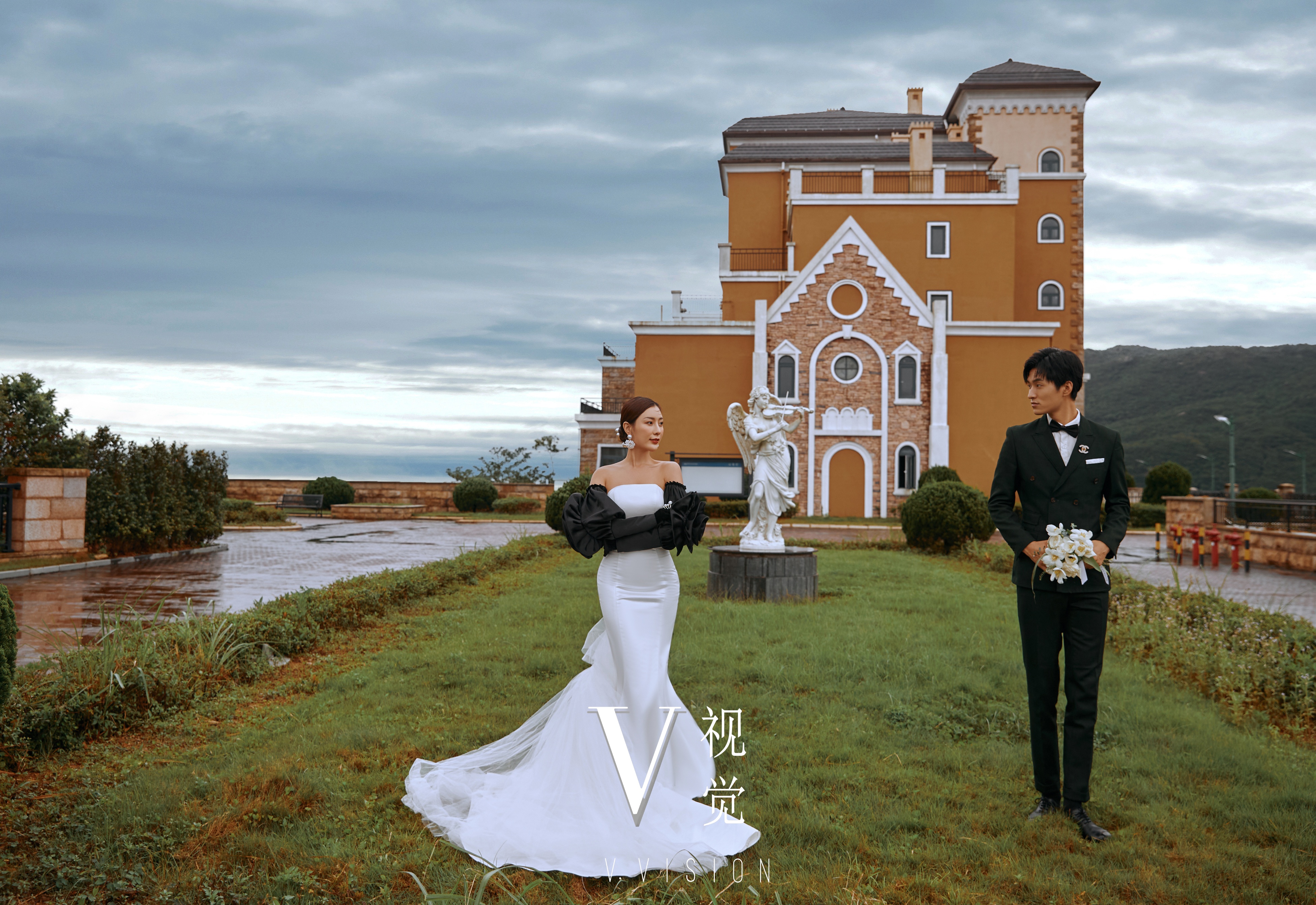 电影风格的婚纱照怎么拍,被闺蜜赞爆的法式优雅婚纱照