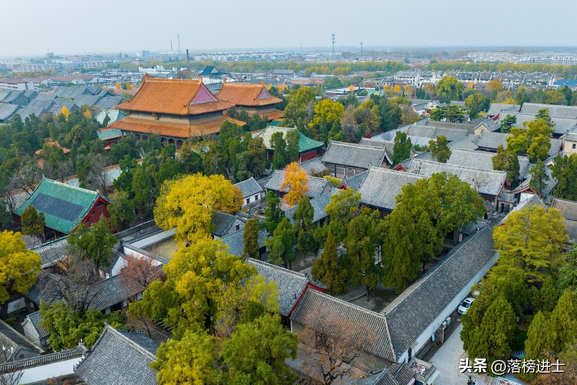 曲阜孔庙被称为文庙之首,曲阜孔庙全景
