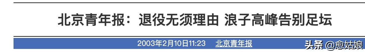 高峰和那英为什么离婚,足球浪子高峰和那英