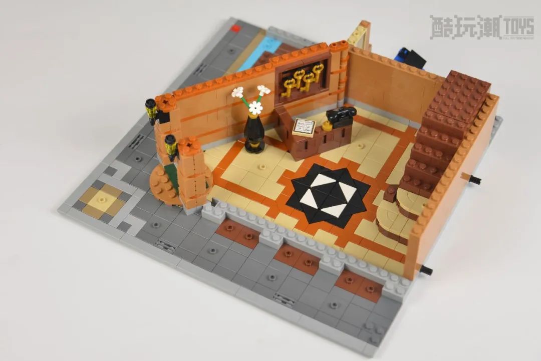 乐高街景巴黎转角内部细节,乐高转角精品酒店开箱视频