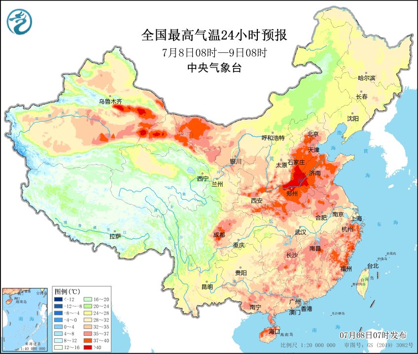 全国前10高温榜！没40度上不了，台风泰利要生成了？GFS：7月中旬