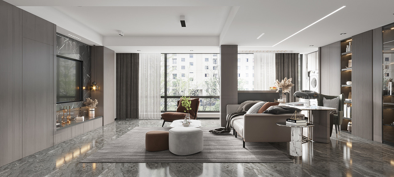 客厅不装电视柜效果图大全,客厅没装电视柜也要装什么好看