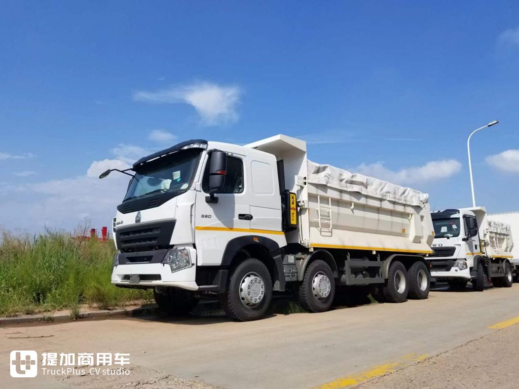 重汽成商造豪沃v7-x新能源车亮相,外国人买中国卡车