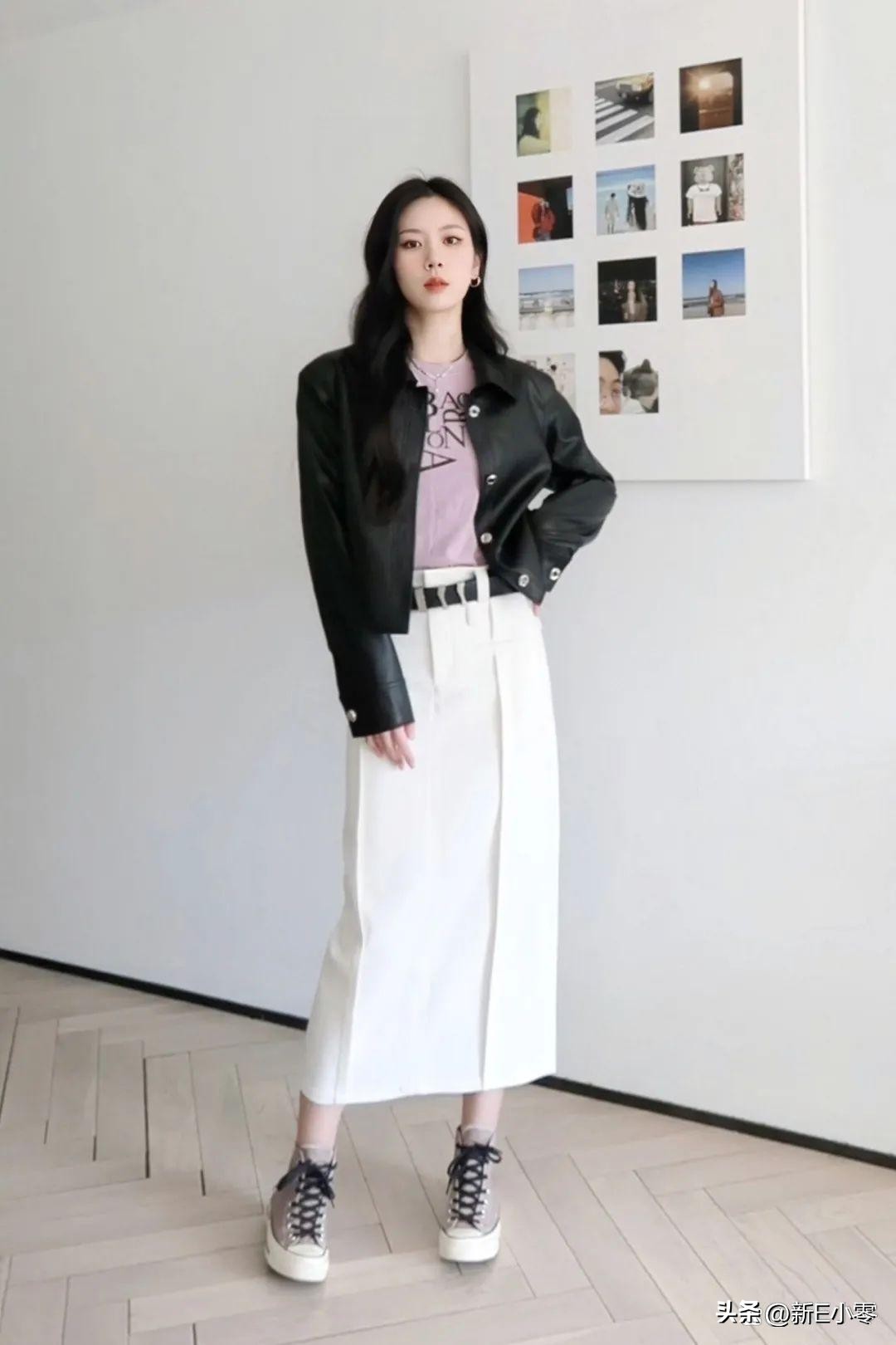 2024早春新款皮衣大码,一件皮衣有多百搭