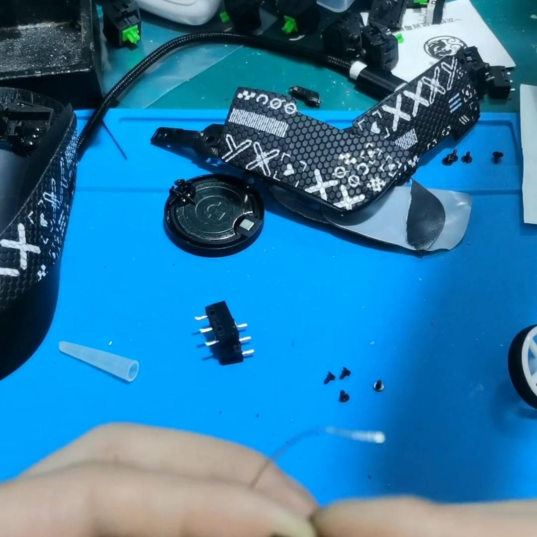 罗技鼠标微动开关维修,罗技GPW鼠标维修