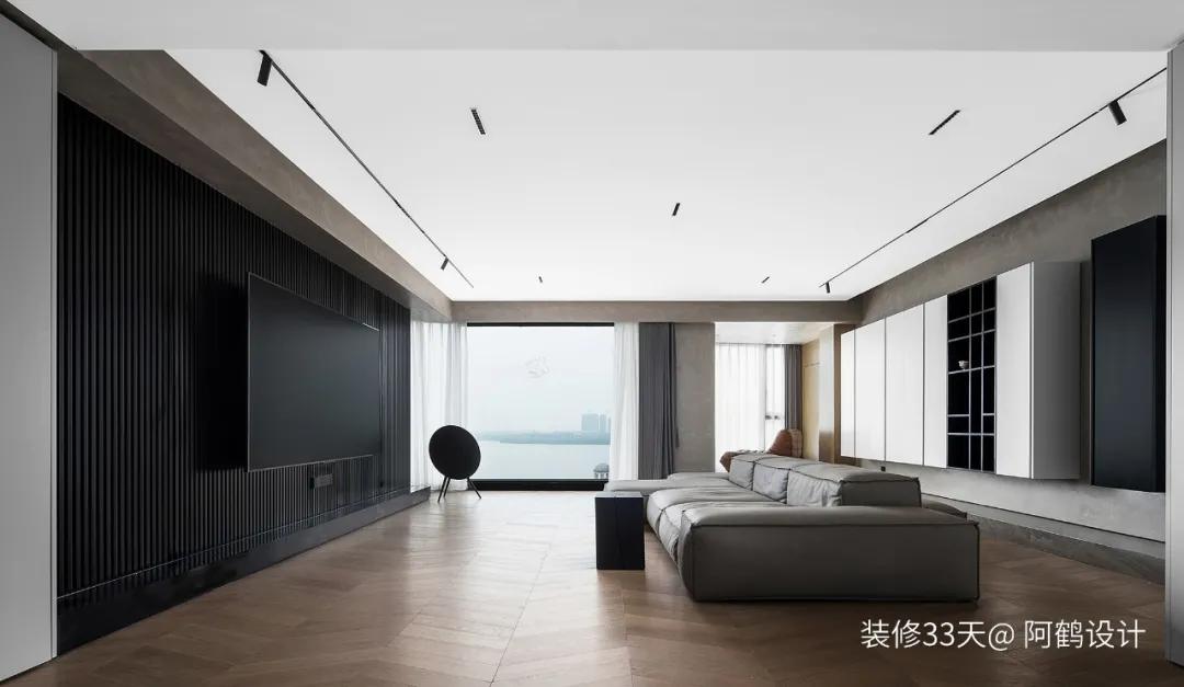 世茂九溪墅五期190平湖景大平层,大平层现代轻奢200平景观