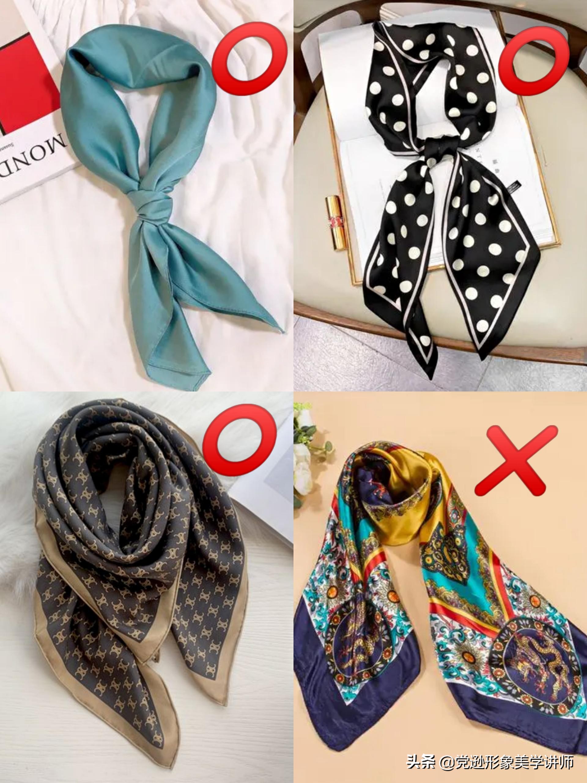 珍珠与丝巾碰撞，不负四月的美