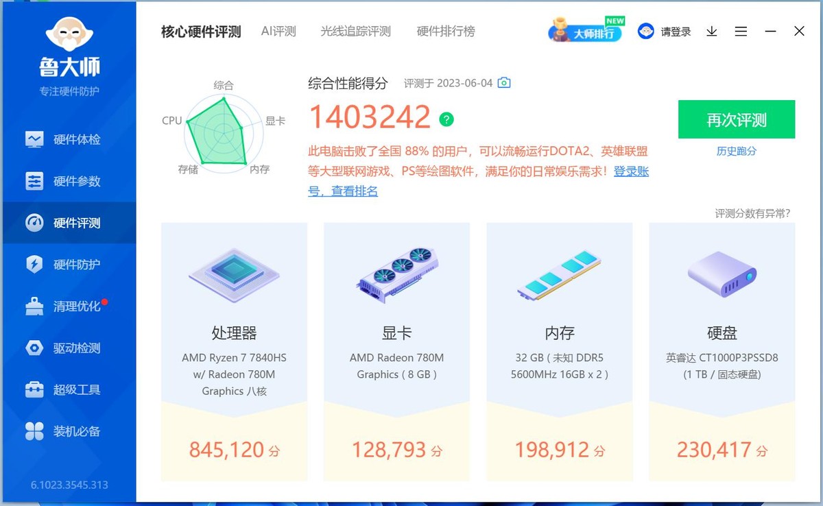 光追主机显卡推荐,零刻gtr77840hs65w迷你电脑主机