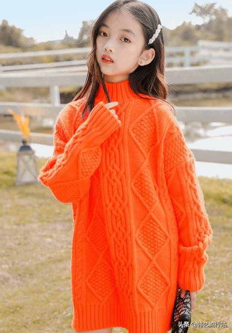 童装宽松毛衣最新款,今年女童装最流行毛衣的款式