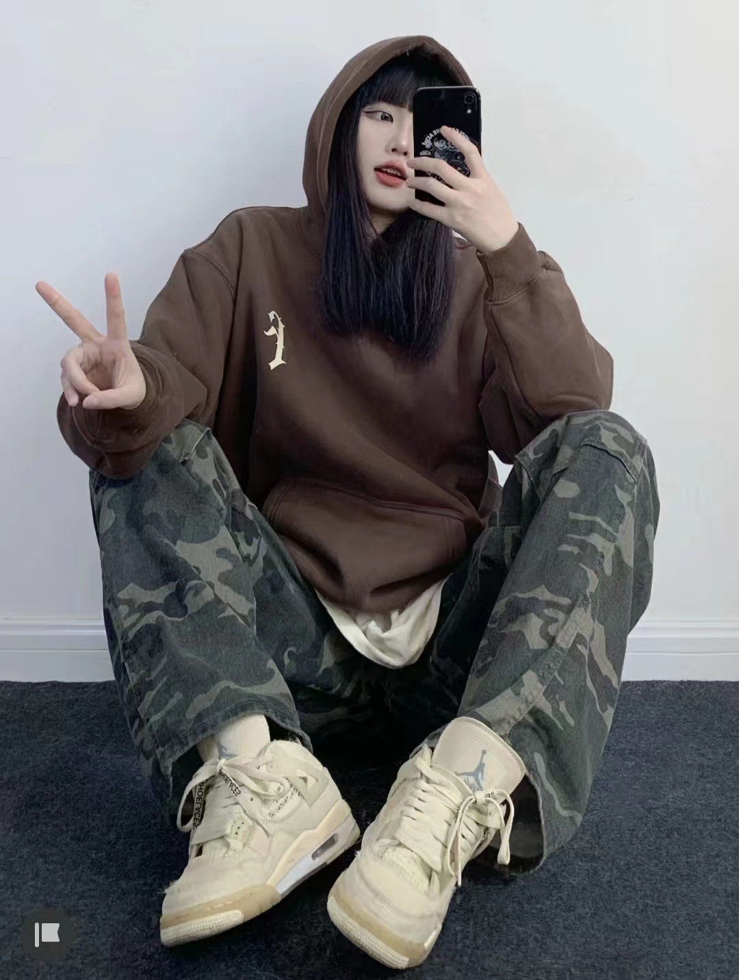 中性风卫衣穿搭女,158的村花中性风卫衣穿搭