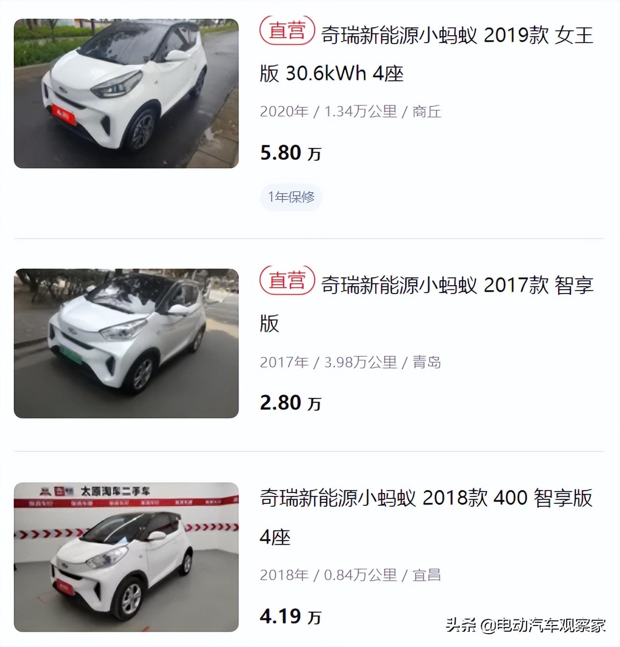 分时租赁死翘翘，几十万辆电动汽车流入二手车市场