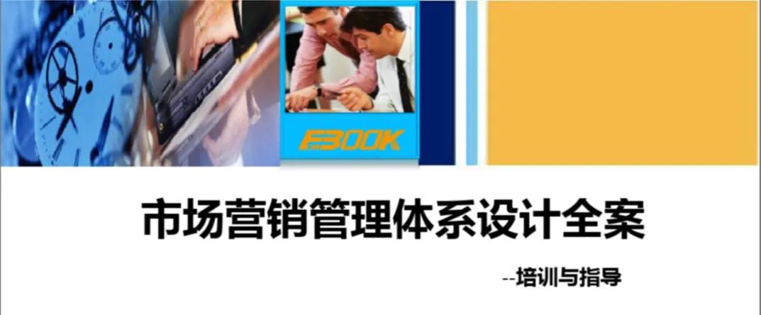 市场营销管理体系设计全案例分析,100页商务ppt教程