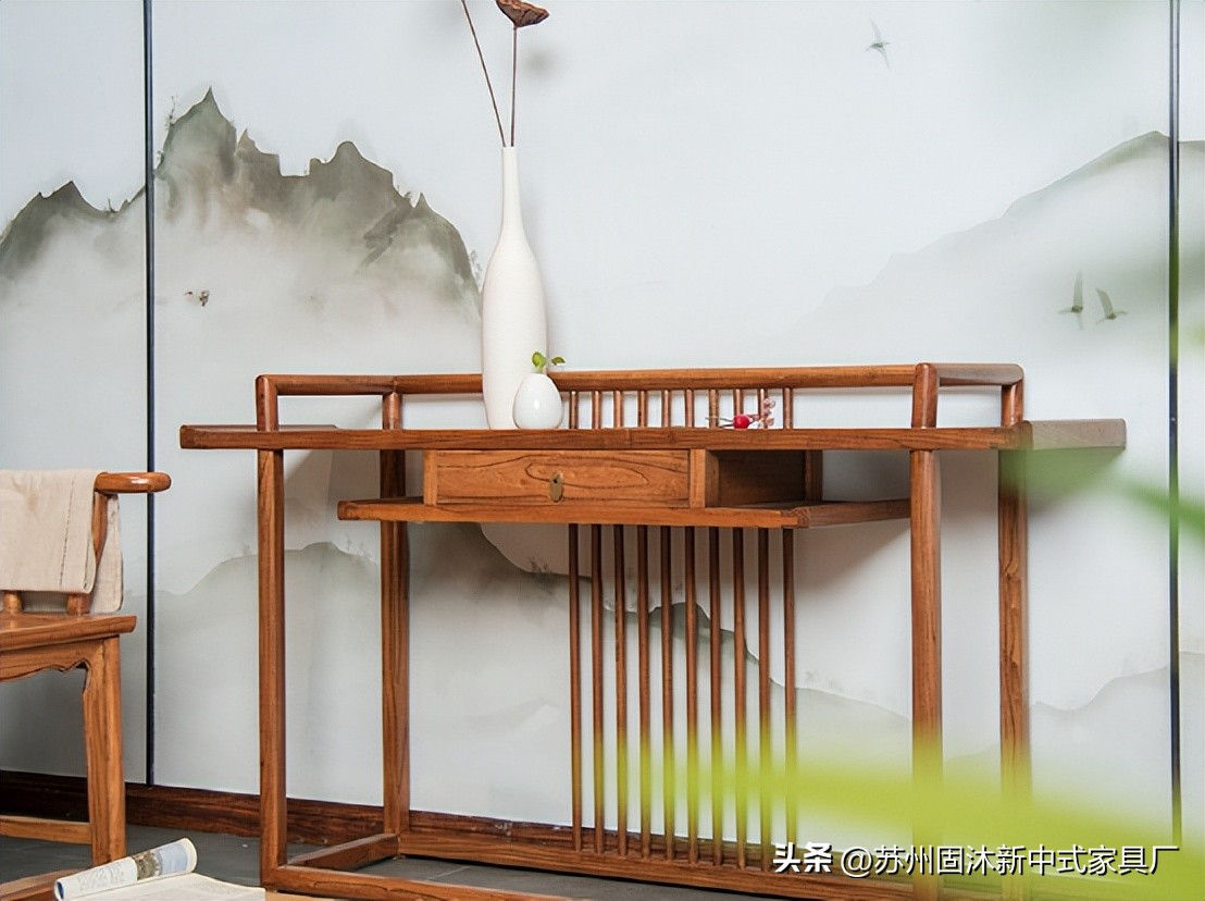 三室两厅简约风实木家具推荐,原木色简约新中式家具实景