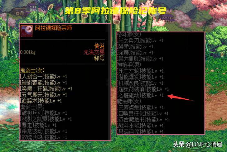 dnf战令第8期光环外观,dnf新战令buff称号外观