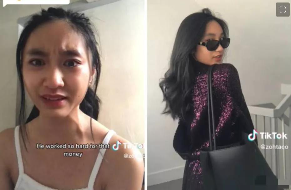 女孩晒新元包包遭嘲讽,女孩晒名牌包