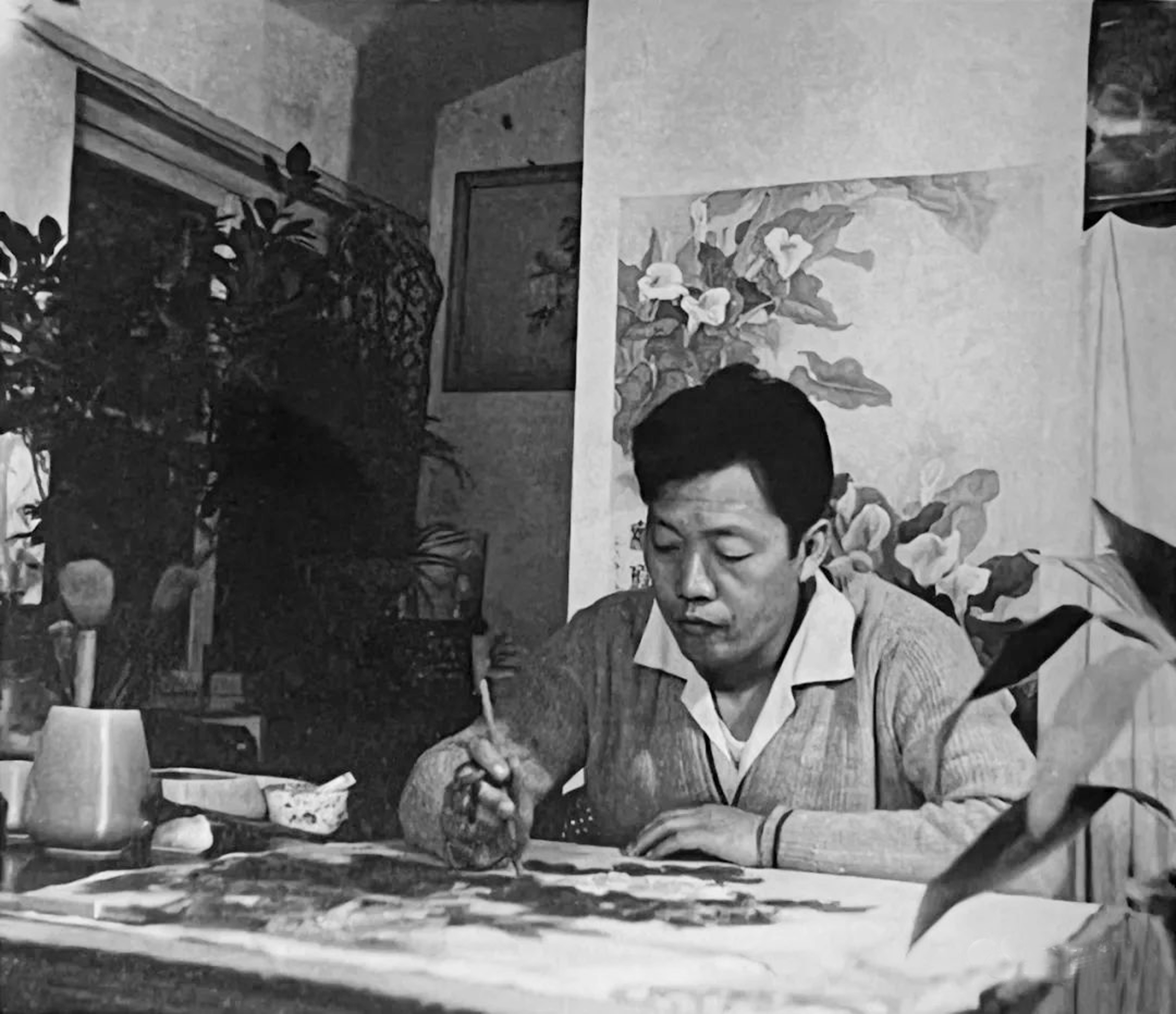 中国近现代名家典藏画集大红袍,中国当代名家画集大红袍面世