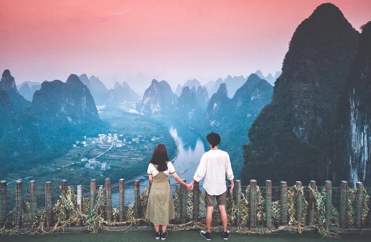 阳朔相公山玩完再去遇龙河一日游,相公山到遇龙河景区坐船怎么走的