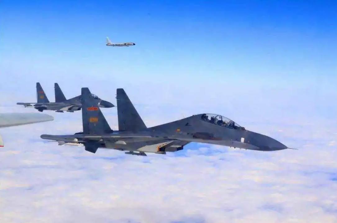 解放军71架军机飞抵台海,解放军28架次各型军机现身台海