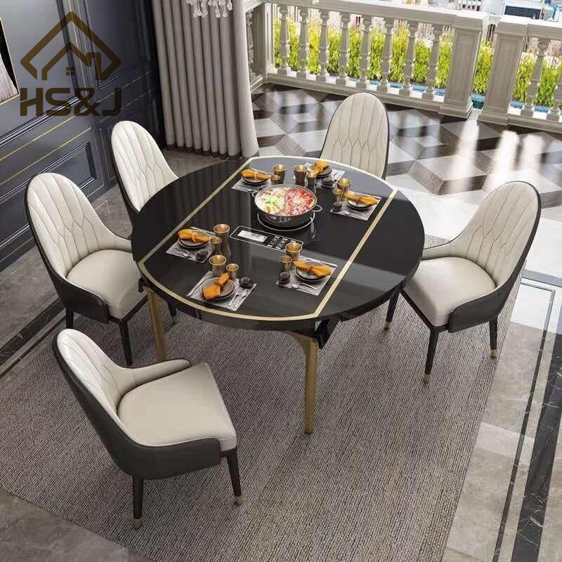 实木伸缩餐桌怎么伸缩,多功能餐桌折叠可伸缩餐桌