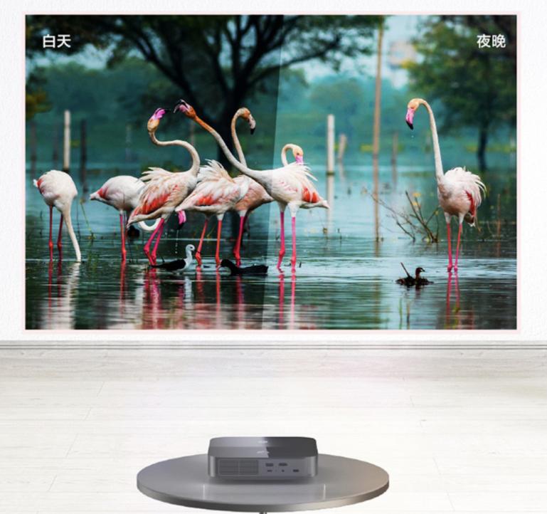 小新520智能投影仪七夕,小新520投影仪赏月