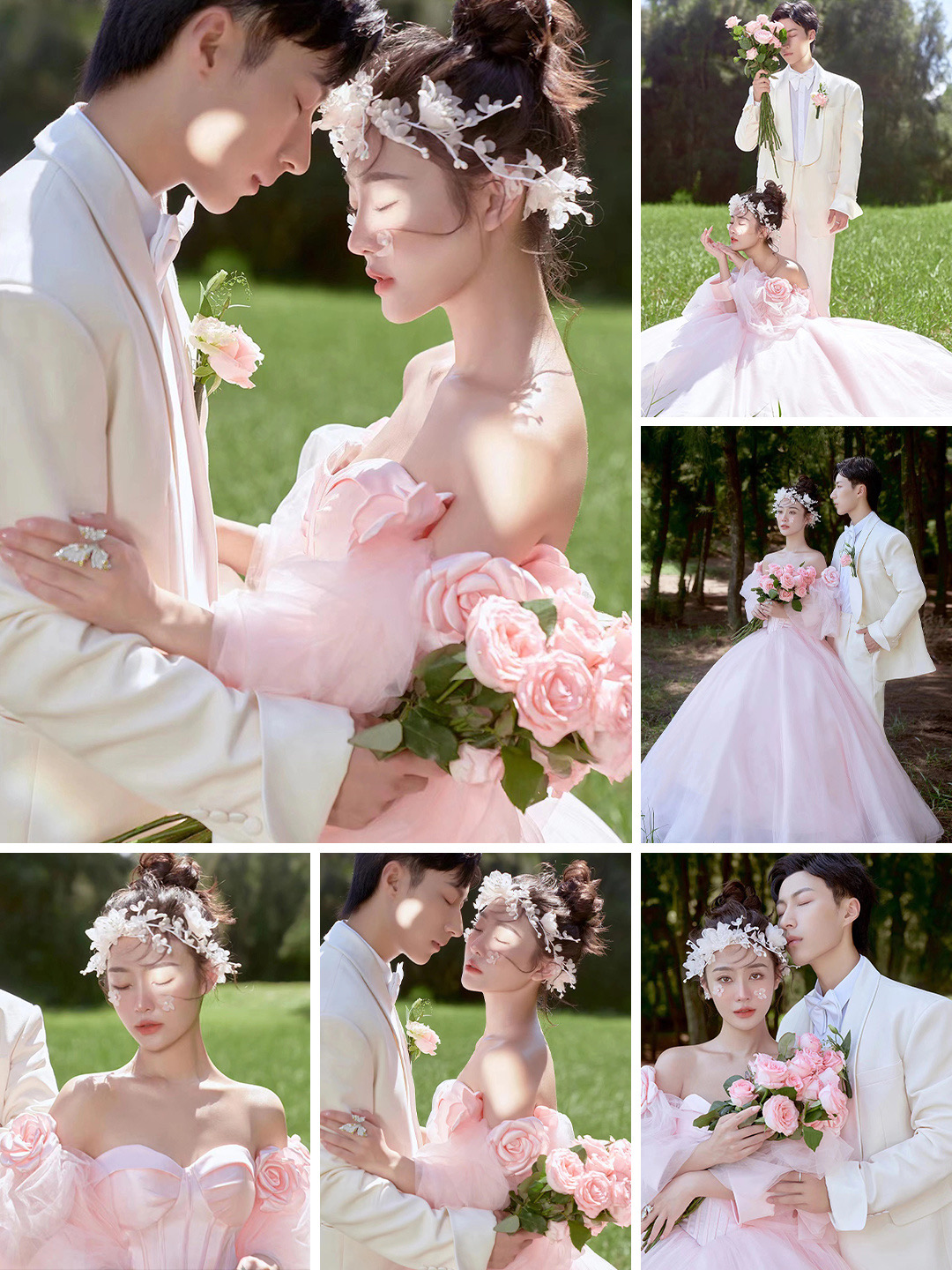是心动呀公主粉婚纱照也太好看了吧！