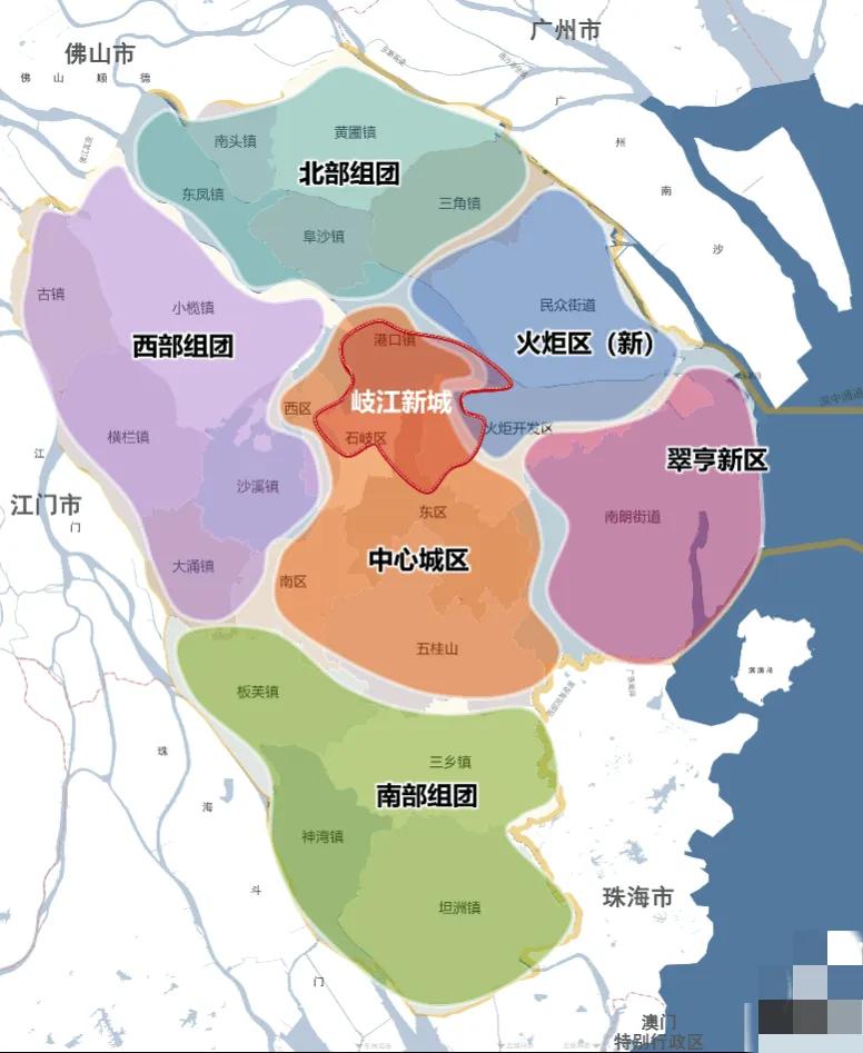 中山石岐和东凤,南头和东凤