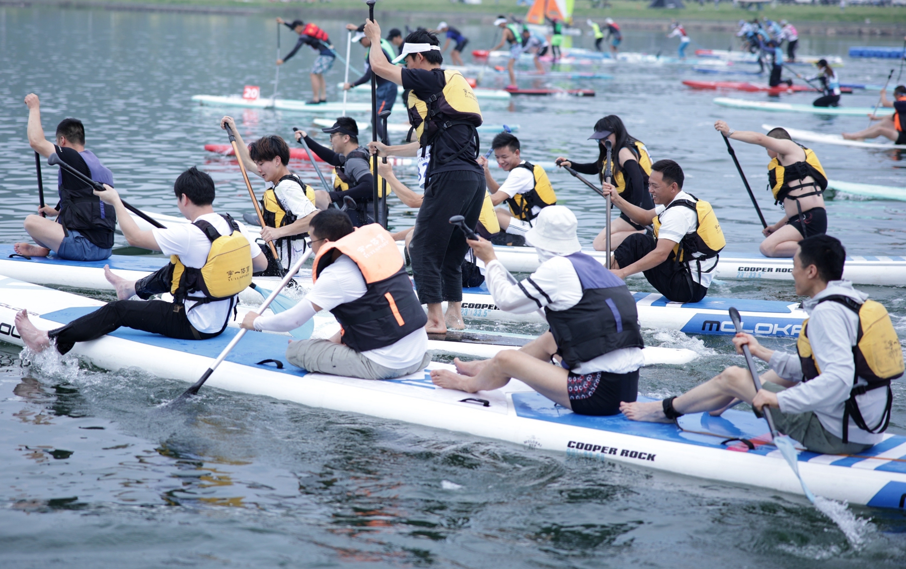 “天妃湖杯”2023宁波市全民桨板联赛（宁波湾站）激情开赛