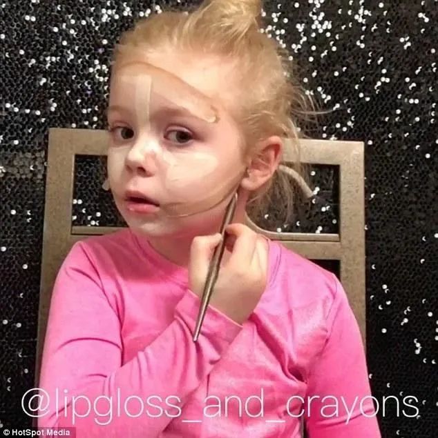 贝克汉姆和他的女儿,贝克汉姆女儿化妆