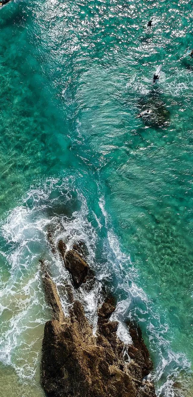 美丽的碧海蓝天壁纸,2018蓝色大海夏天壁纸