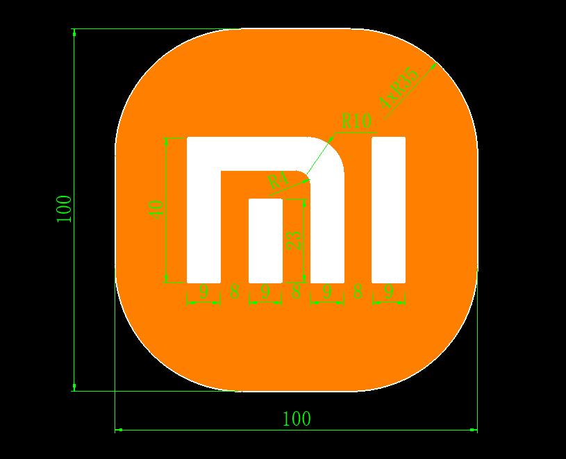 小米的新logo怎么做,小米新logo制作过程