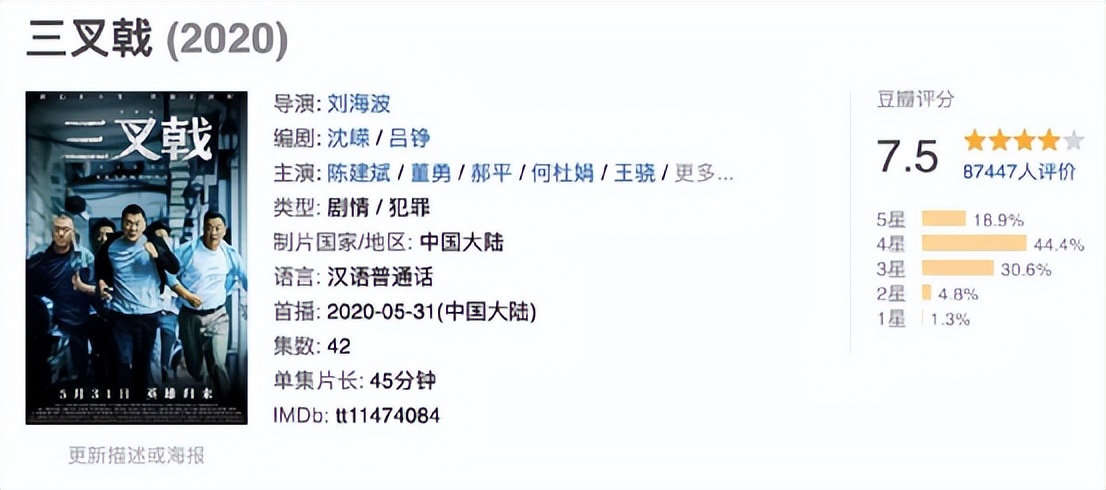 近5年播出的10部扫黑剧,《对决》垫底,《人民的名义》仅排第二
