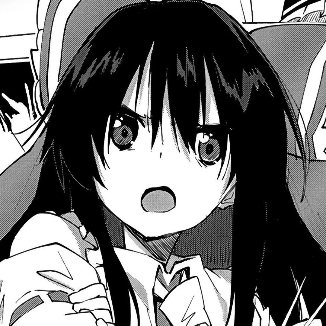 wechat头像女动漫黑白,wechat黑白清冷头像