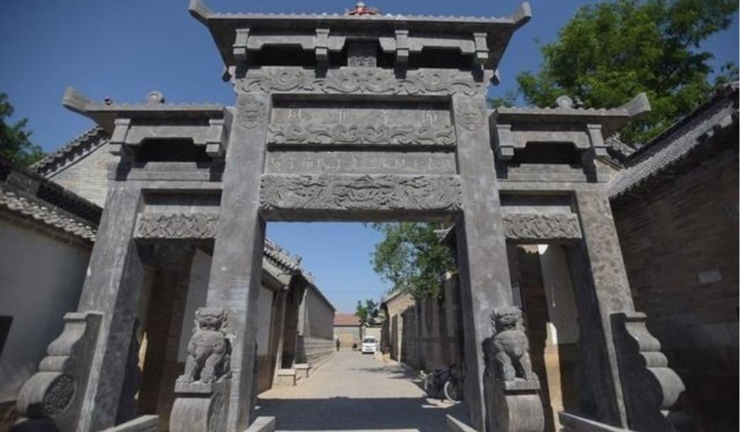 雍正泰陵三座石牌坊,清雍正泰陵全景图